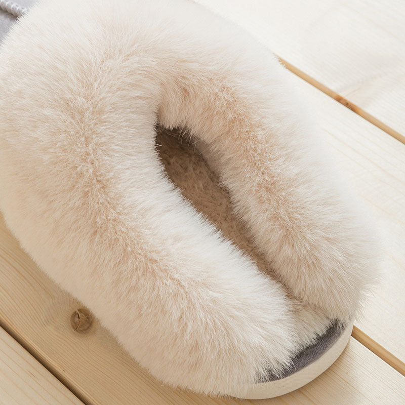 Household Plush Slippers Women Cotton Shoes For Autumn And Winter
